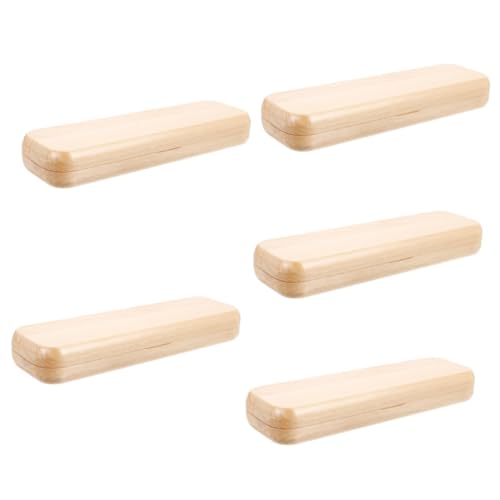 HOMSFOU 5 Stück Füllerbox aus Ahornholz Praktischer Stifthalter für Stifte Eleganter Schreibtischorganizer für Geschäftsleute Studenten und Besondere Anlässe Kompakte für Handtasche oder von HOMSFOU