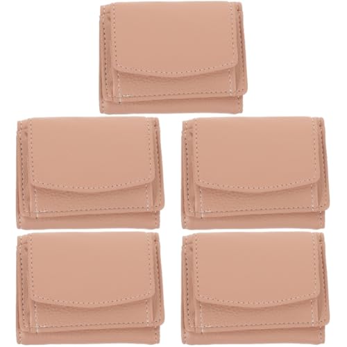 HOMSFOU 5st Geldbörse Minimalistisches Portemonnaie Kleine Handtasche Id-Brieftasche Taschen-Organizer-Brieftasche Mädchenhandtasche Frauen Wechseln Die Brieftasche Pu Ausweis Fräulein von HOMSFOU