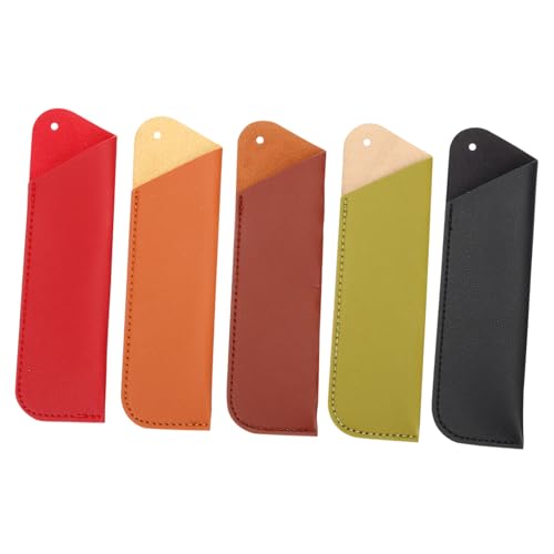 HOMSFOU 5 Stück Teiliges Stiftetui Business Stifthalter mit Schutz für Füllfederhalter für Schule und Büro aus Strapazierfähigem Material von HOMSFOU