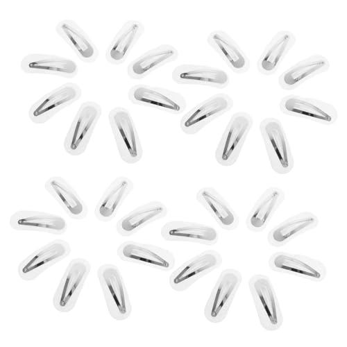 HOMSFOU 50 Sätze Wassertröpfchen Haarspangen mit Filzpolster Haarclips ohne Knicke Rutschfest Vielseitig für Damen Mädchen DIY Haarstyling Zubehör für Feines und Dickes Haar von HOMSFOU