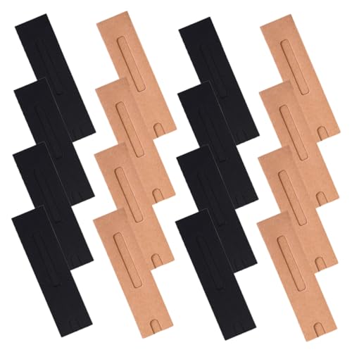 HOMSFOU 50stücke Füllfederhalter Stifthülle Aus Kraftpapier Mit Offener Fensterdesign Für Einzelstifthalter Stifthüllen-Abdeckung Zur Präsentation Und Aufbewahrung von HOMSFOU
