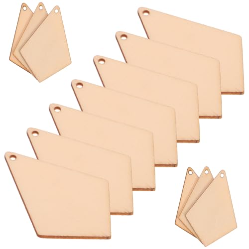 HOMSFOU 50 Stück Geometrische Holzohrringe Eardrop Ohraccessoires Modischer Schmuck für Frauen und Mädchen für Partys und Freizeit von HOMSFOU