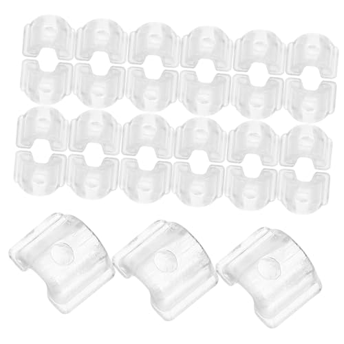 HOMSFOU 50 Stück Haarseil Buckle DIY Bastelbedarf für Haarschmuck Haargummis Transparent für Frisuren für Zöpfe und Einflechten von HOMSFOU