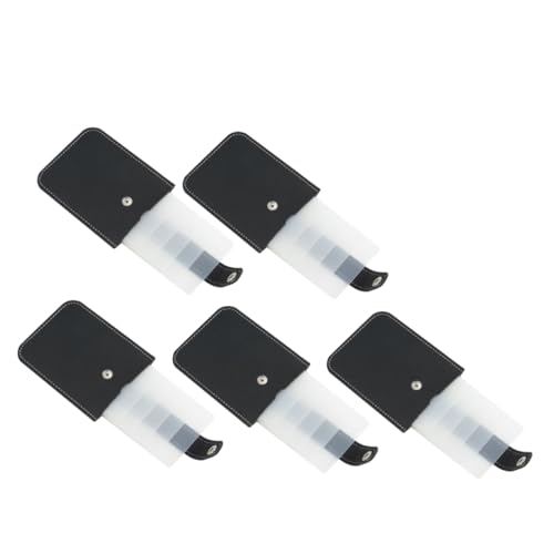 HOMSFOU 5stücke Kartenhalter Aus Pu Mit Mehreren Fächern Tragbare Und Kompakte Kartenorganisation Für Ausweise Und Kreditkarten Für Geschäftsreisen Und Alltag von HOMSFOU