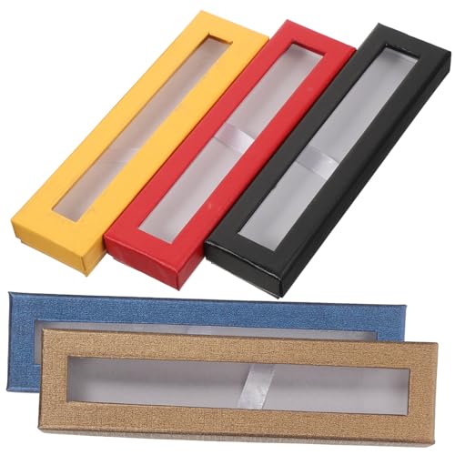 HOMSFOU 5Stücke Teiliges Transparente Stiftverpackungsboxen für Stifte für Geburtstagsgeschenke Auszeichnungen und Schreibwaren Langlebig und Vielseitig Einsetzbar von HOMSFOU