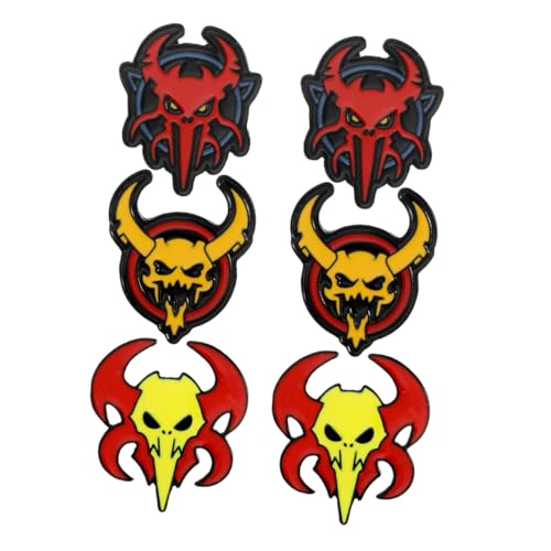 HOMSFOU 6 Stück Halloween Broschen Kleine Cartoon Monster Emaille Anstecknadeln für Kleidung Taschen Hüte Vielseitige Party Dekorationen für Kostüme und Festliche Outfits von HOMSFOU