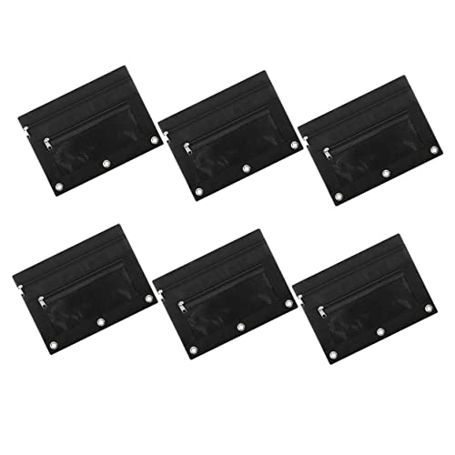 HOMSFOU 6 Stück Teiliges Multifunktionales Federmäppchen Oxford Doppelschichtig und Tragbar zur Aufbewahrung von Stiften Dokumenten und Reisezubehör von HOMSFOU