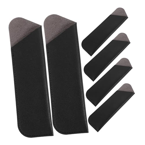 HOMSFOU 6 Stück Teiliges Stiftetui aus PU Leder Schutzfolie für Füllfederhalter und Kugelschreiber für Schule und Leicht und Tragbar von HOMSFOU