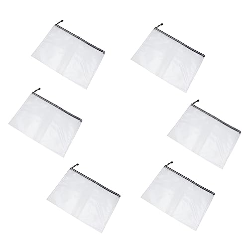 HOMSFOU 6 Stück wasserdichte Aktentasche Briefpapierbeutel Schreibwarenhalter Schreibwarenstasche Aufbewahrungstasche Für Stifte Schreibwarentasche Mit Reißverschluss Bürobedarf Weiß PVC HOMSFOU 6 Stück wasserdichte Aktentasche Briefpapierbeutel Schreibwarenhalter Schreibwarenstasche Aufbewahrungstasche Für Stifte Schreibwarentasche Mit Reißverschluss Bürobedarf Weiß PVC von HOMSFOU