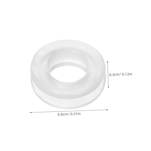 HOMSFOU 60 Stück Silikon Ohrclip Polster O-förmige Ohrclipschutzpads Transparent Antirutsch Ohrclip Zubehör für Frauen und Mädchen ohne Ohrlöcher Hypoallergen Komfortabel von HOMSFOU