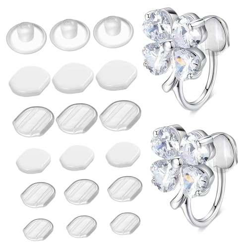 HOMSFOU 60stücke Echtes Silikon Ohrringpolster Ohrpolster Zum Anklipsen Ohrclip-pads Silikon-ohrring-kissen Ohrring-verschlüsse Für Ohrclips von HOMSFOU