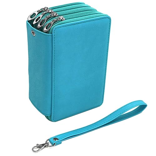 HOMSFOU 72löcher School Pencil Case Pu- Federmäppchen Mit Fächern Für Mädchen Stiftebox Für Bleistifte Farbstifte Und Schreibwaren Für Künstler Und Schulbedarf von HOMSFOU