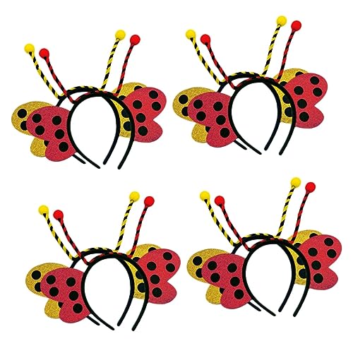 HOMSFOU 8 Stk Schmetterlingsbienen-stirnband Cartoon-haarband Für Kinder Schmetterlings-haarband Pom-pom-bopper Biene Stirnband Tierisches Haarband Zubehör Für Tierhaare Schal Mädchen Ohr von HOMSFOU