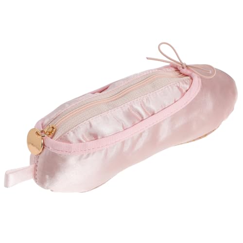 HOMSFOU Ballettschuhtasche Mädchen Bleistiftetui mit Großer Kapazität aus Robustem Stoff Tragbare Stift Kosmetik Organizer Tasche für Tanzbedarf und Schreibwaren Charmantes Design für von HOMSFOU