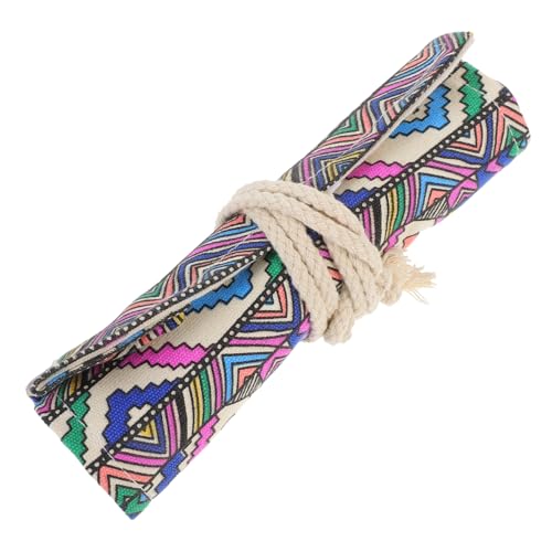 HOMSFOU Bleistift Stifttasche mit Fächern Großer Kapazität für Künstler Schule und Reise aus Strapazierfähigem Canvas für Bleistifte und Pinsel von HOMSFOU