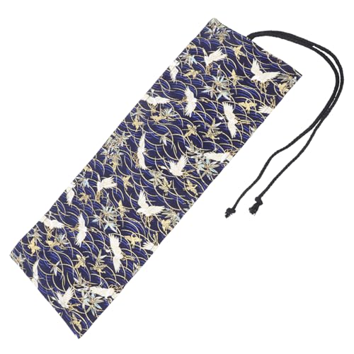 HOMSFOU Bleistiftrolle Organizer Tragbare Stifterolle im Chinesischen Stil Große Kapazität mit Fächern Multifunktionale Federtasche für Künstler und Schüler Einfach zu Bedienen und von HOMSFOU