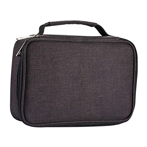 HOMSFOU Große Federtasche Für Stifte Tragbarer Reißverschluss-stiftetui Für Künstlerbedarf Schulbedarf Und Schwarz Geeignet Für Erwachsene von HOMSFOU