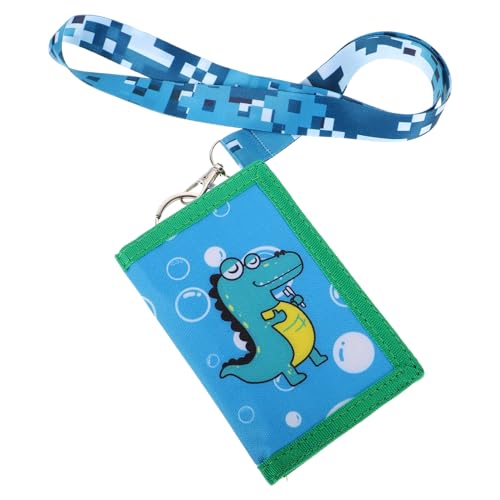 HOMSFOU Crocodile Geldbörse Cartoon Umhängetasche für Mädchen Canvas mit Reißverschluss Fach Design und Geräumig für Karten Münzen und Bargeld Trendige Motive von HOMSFOU