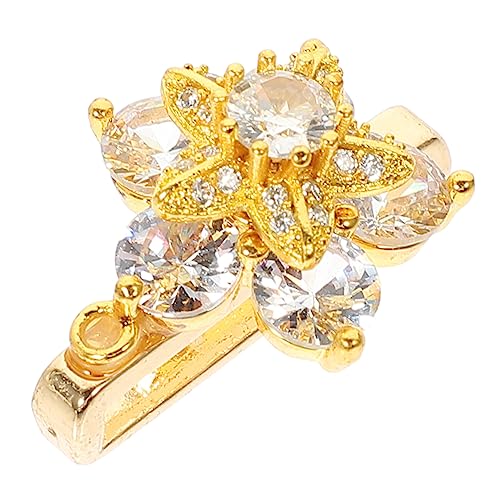 HOMSFOU Dekorativer Uhrenloop Für Watch Eleganter Armband Mit Drehbarem Blumen Design Und Funkelnden Strasssteinen Stilvolles Uhrenaccessoire Für Damen von HOMSFOU