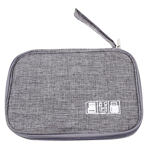 HOMSFOU Kabel-organisator Tasche Mit Reißverschluss Reisenetui Für Elektronik-zubehör Ladekabel-Organizer Leicht Und Praktisch Für Datenkabel Und Kleine Gegenstände Vielseitig von HOMSFOU