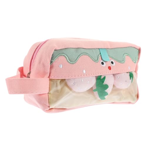 HOMSFOU Erdbeer Federmäppchen Groß Tragbare Stiftetasche Mit Reißverschluss Süßes Cartoon Design Für Schule Und Büro Kawaii Schreibwaren Organizer HOMSFOU Erdbeer Federmäppchen Groß Tragbare Stiftetasche Mit Reißverschluss Süßes Cartoon Design Für Schule Und Büro Kawaii Schreibwaren Organizer von HOMSFOU