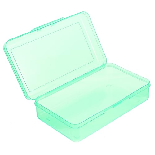HOMSFOU Farbig Container Organizer Zum Verpacken Von Bleistiften Große Federmäppchen Transparent Schreibwaren Federmäppchen Ästhetik Ästhetisch Bleistift-Organizer Kapazität Plastik Green von HOMSFOU