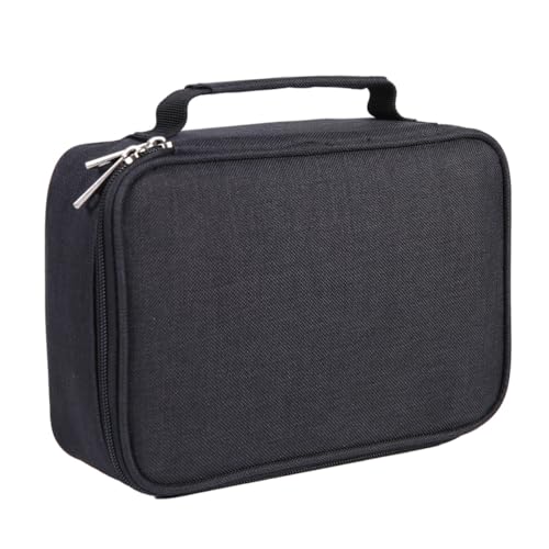 HOMSFOU Federmäppchen Große Kapazität Stifthalter Multifunktional Schwarz Canvas Stifteetui für Buntstifte Skizzenstifte Kunstbedarf Schule Büro von HOMSFOU