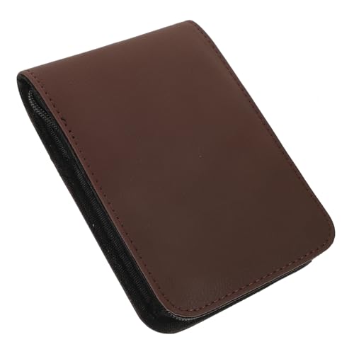 HOMSFOU Exquisites PU Leder Stiftetui Retro Stiftbox für 12 Stifte Praktische Stiftaufbewahrung für Erwachsene und Schüler für Büro Schule und Reisen von HOMSFOU