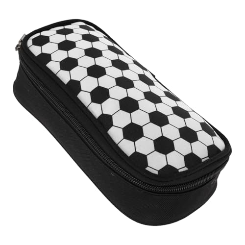 HOMSFOU Fußball Federmäppchen Jungen Teenager Sportliches Design Großes Fassungsvermögen Polyester Einlagiges Mäppchen Schulpult Organizer Schreibwaren Tasche von HOMSFOU