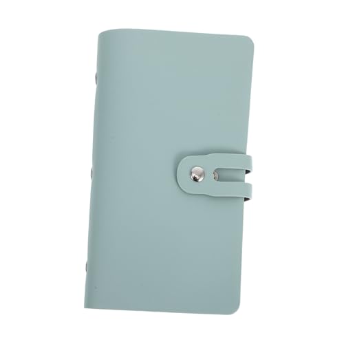 HOMSFOU Geschäftskartenhalter Kartenspeicher Visitenkartenbuch Visitenkartenbinder Kartenhalter für Geldbörse Visitenkartenetui Kartenspielhalter PVC Light Green von HOMSFOU