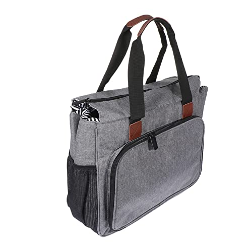 HOMSFOU Große Multifunktionale Aufbewahrungstasche für Stick und Strickzubehör Robuste Oxford Stofftasche mit Vielen Fächern für Handarbeiten und DIY Projekte von HOMSFOU