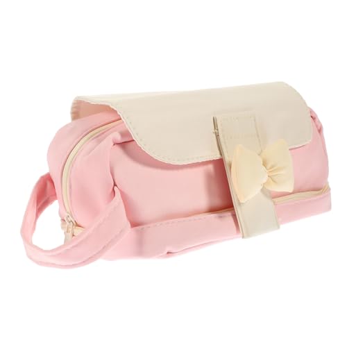 HOMSFOU Großer Kapazitäts-federmäppchen Aus Canvas Niedliches Stiftetui Mit Reißverschluss Vielseitige Aufbewahrung Für Schule Reisen Und Mehr Adorable Pencil Bag Für Mädchen Mit von HOMSFOU