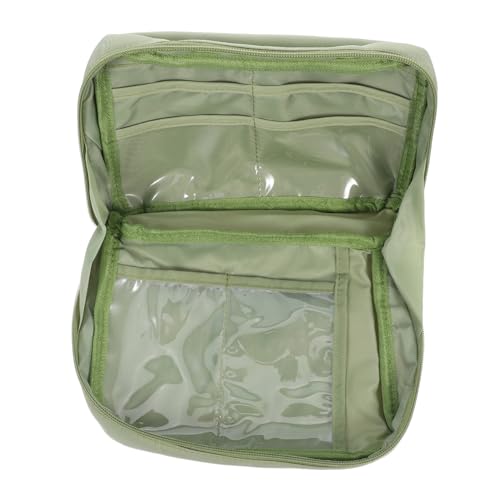 HOMSFOU Großes Canvas Federmäppchen mit Reißverschluss Wasserbeständig Vielseitig Nutzbar für Schule Reisen Lagig Geräumig Robuste Schreibwaren Aufbewahrung für Schüler und Studenten von HOMSFOU