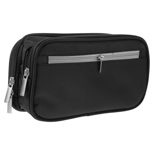 HOMSFOU Großes Kapazitäts Federmäppchen Dreilagiges Stiftemäppchen für Schule und Haushalt Vielseitige Aufbewahrung für Stifte Scheren und Tragbare Schreibwarenbox von HOMSFOU