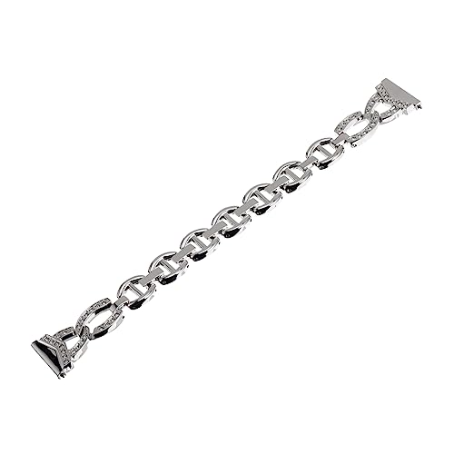 HOMSFOU Gurt stainless steel inoxlm graceling Bands Herren uhrenarmbänder Armbänder für Männer frauen armband Schnellspannband Voller Diamant Schulterriemen Schutzhülle Anschauen Mann von HOMSFOU