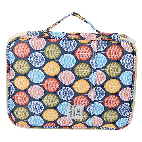 HOMSFOU Handgefertigtes Buntstiftetui Oxford Großer Tragbarer Organizer für Malutensilien für Buntstifte Pinsel und Schreibwaren für Schule und Reisen von HOMSFOU