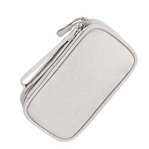 HOMSFOU Kabel Organizer Für Reise Und Büro Tragbare Aufbewahrungstasche Für USB-Sticks Ladegeräte Und Kabel Doppelschichtiger Elektronik-zubehör Organizer von HOMSFOU
