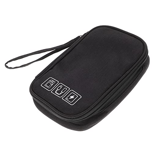 HOMSFOU Kabeltasche Aus Hochwertigem Polyester Organizer Für Elektronisches Zubehör Großes Fassungsvermögen Für Reisen Schlichtes Design Für Kabel Adapter Powerbank Und Mehr von HOMSFOU