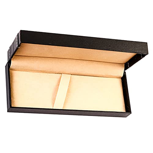 HOMSFOU Kasten Etui Stiftverpackung Brunnenpenstfall groß Aufbewahrungsbox für Füllfederhalter Füller Luxus federmäppchen Stiftbehälter Brunnenstifthalter Pu Black von HOMSFOU