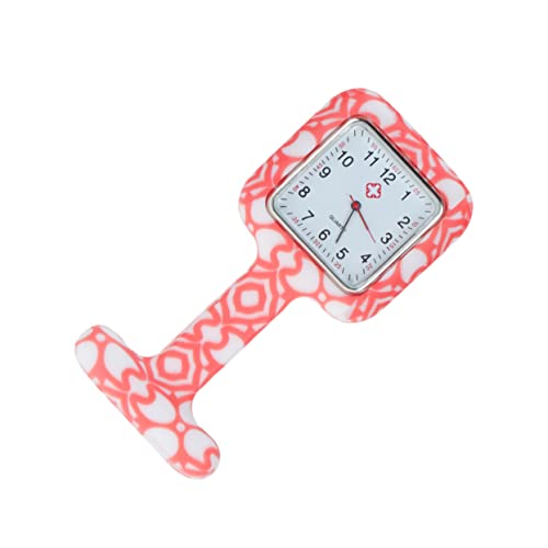 HOMSFOU Analogue Quarzuhr Damen Taschenuhr Kitteluhr Clip on Uhr Fob Taschenuhr Anstecknadeln Ansteckuhr Fob Anstecknadel Uhr Hängende Taschenuhr Quarzuhren Fräulein Mode von HOMSFOU