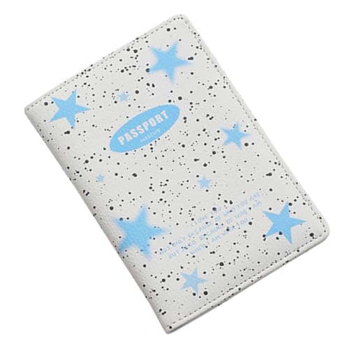 HOMSFOU Kartenetui Für Damen Reisepasshülle Aus Pu Kartenhalter Reisepasstasche Schlicht Dokumentenhalter Zur Aufbewahrung Reisezubehör Praktisch von HOMSFOU