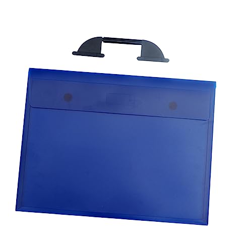 HOMSFOU Künstler Tragetasche Tragbare Dokumentenmappe mit Griff für Künstlerbedarf Zeichnungsbrett und Kunstwerke Blau von HOMSFOU