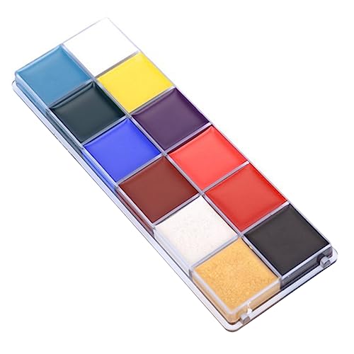 HOMSFOU Make-up gesichtsfarbe Gesichtsfarbe Glitzer Malerei Körper Kinderschminke Halloween Schminkpalette Cosplay-make-up von HOMSFOU