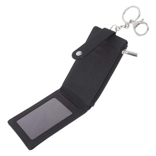 HOMSFOU PU Ausweishalter mit Schlüsselring wasserdichte Kartenhülle für Ausweise Bus und Zugangskarten Praktischer Kartenhalter für Täglichen Gebrauch und Berufseinsatz von HOMSFOU