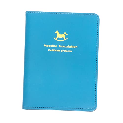 HOMSFOU PU Kartenhalter Impfschutz Hülle Leichter Karten Organizer mit Sicheren Fächern für Impfpass Ausweis Kreditkarten Praktischer Schutz für Reisen und Alltag von HOMSFOU