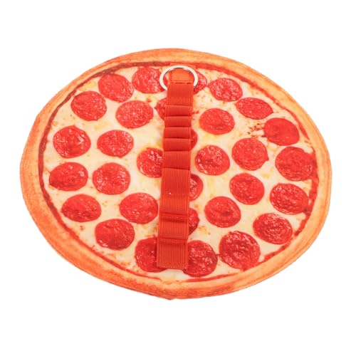 HOMSFOU Pizza Federmäppchen Großes Fassungsvermögen Canvas Stiftehalter im Pizza Design für Schule und für Freunde und Kollegen Langlebig und Stylisch von HOMSFOU