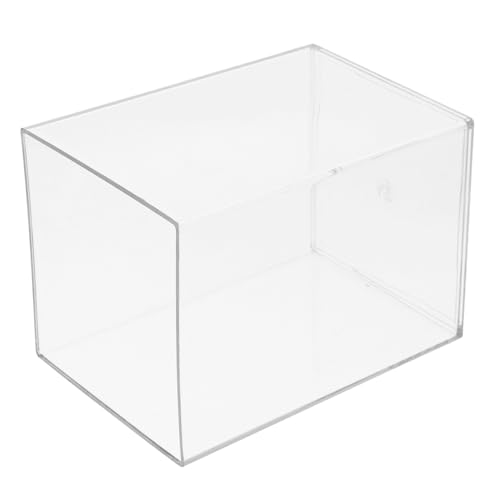 HOMSFOU Quadratische Glasvase Und Buntstifthalter Transparenter Organizer Aus Acryl Für Stifte Marker Und Make-up-Pinsel Geeignet Für Büro Wohnheim Und Schminktisch von HOMSFOU
