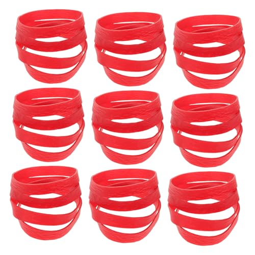 HOMSFOU Robuste Elastische Bänder für Bastelprojekte Praktische Dehnbare Gummiringe für Haaraccessoires und Organisation im Alltag Durchmesser von HOMSFOU