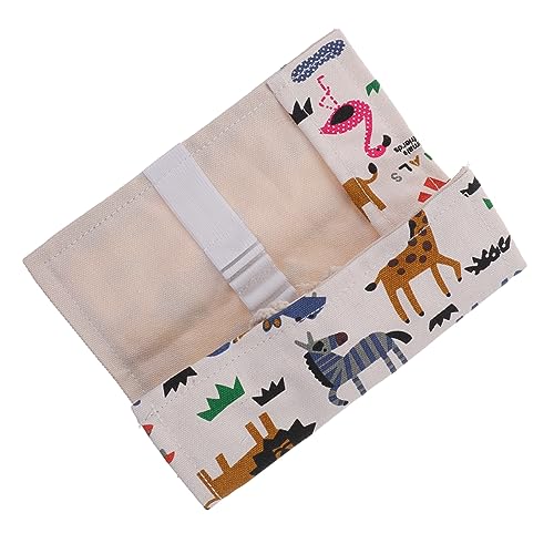 HOMSFOU Rolltasche Für Bleistifte Aus Canvas Organizer Für Buntstifte Tragbare Stifttasche Zum Aufrollen Rollmäppchen Für Stifte Bleistiftbeutel Zum Zusammenrollen Geeignet Für von HOMSFOU