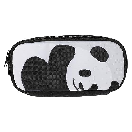 HOMSFOU Schulbedarf Organizer Niedlicher Panda Oxford Stiftetui Große Kapazität Tragbar Reißverschluss für Bleistifte Notizen von HOMSFOU
